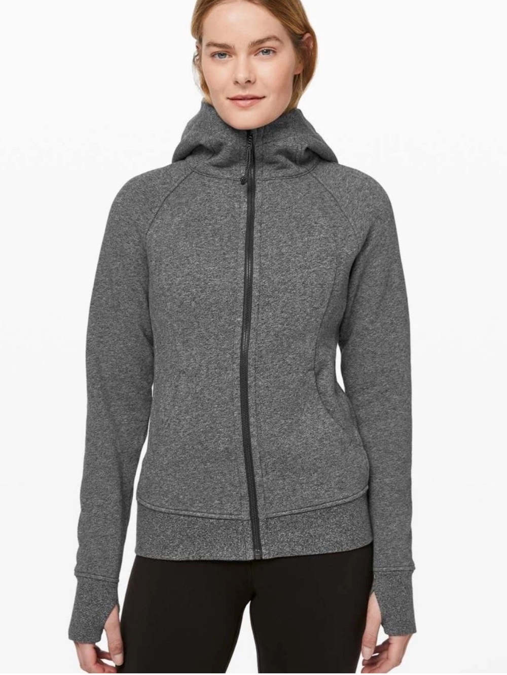 Lululemon Scuba Full Zip Fleece Hoodie Dark Gray 6